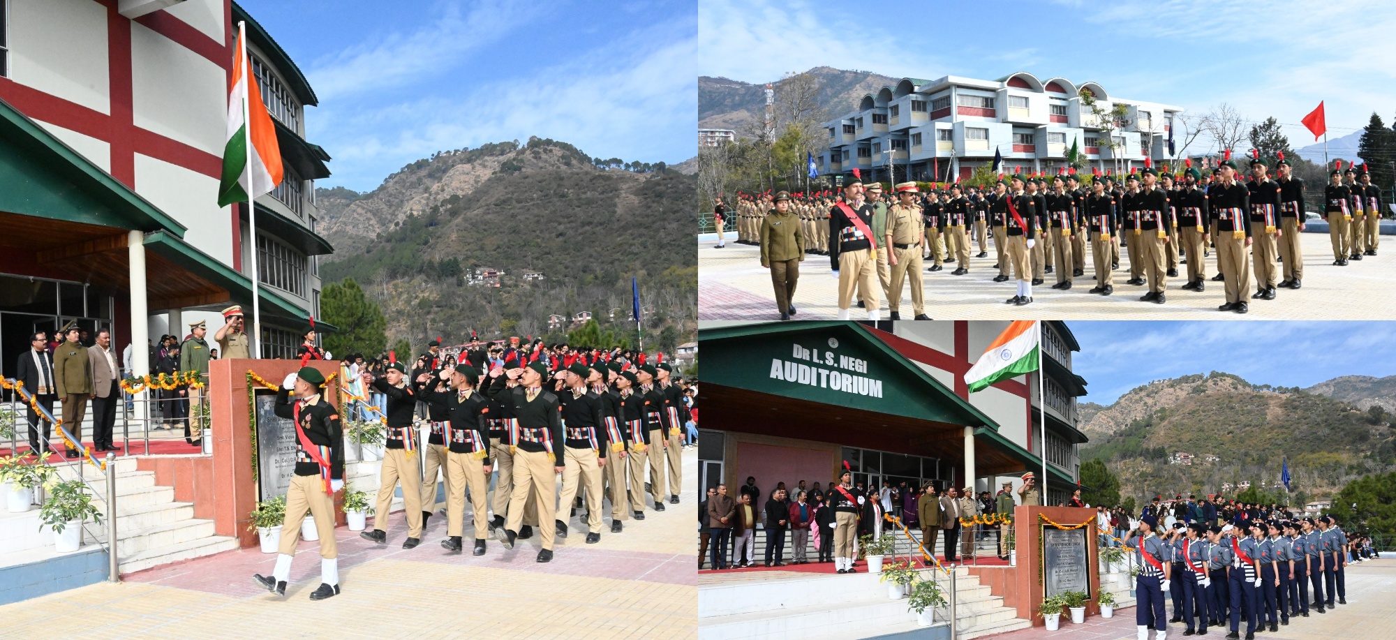 Students walking near academic block